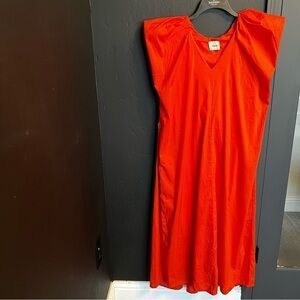 Dixie women’s Maxi dress V Neck Color: Orange variation vibes Hawaii vacation